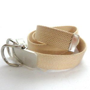 Nine West Womens Cotton WEB Panel Belt Sz. S NEW